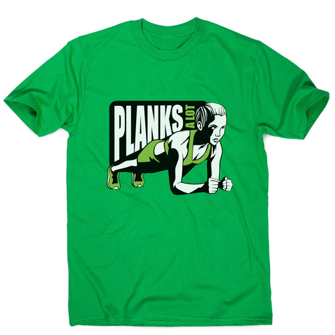 Plank girl quote men's t-shirt - Graphic Gear