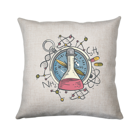 Science flask cushion cover pillowcase linen home decor - Graphic Gear