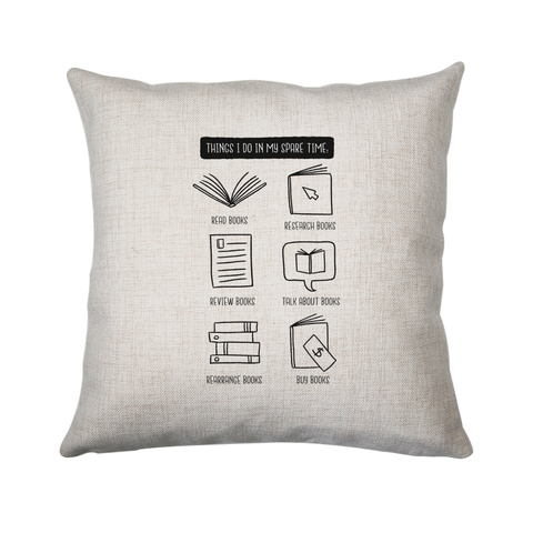 Books lover cushion cover pillowcase linen home decor - Graphic Gear
