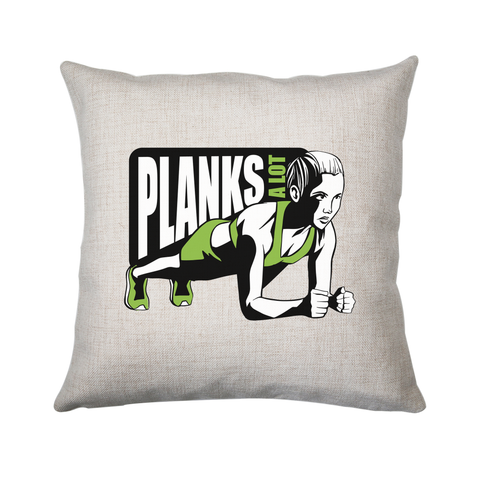 Plank girl quote cushion cover pillowcase linen home decor - Graphic Gear