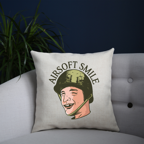 Funny toothless man airsoft cushion cover pillowcase linen home decor - Graphic Gear