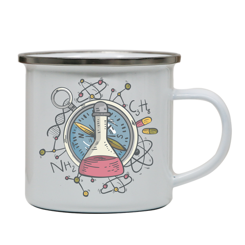 Science flask enamel camping mug outdoor cup colors - Graphic Gear