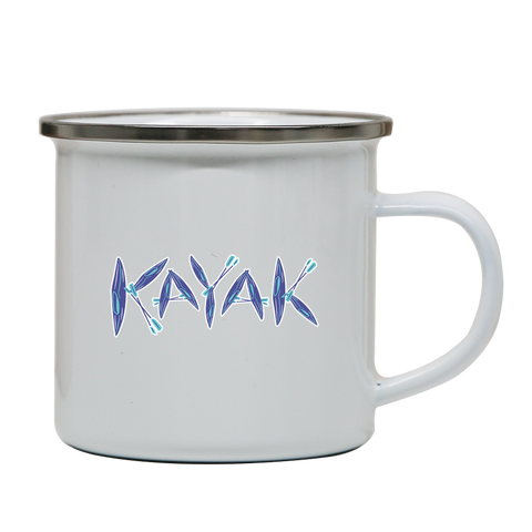 Kayak sport enamel camping mug outdoor cup colors - Graphic Gear