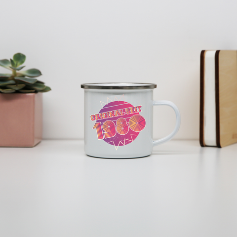 Original german birthday enamel camping mug outdoor cup colors - Graphic Gear