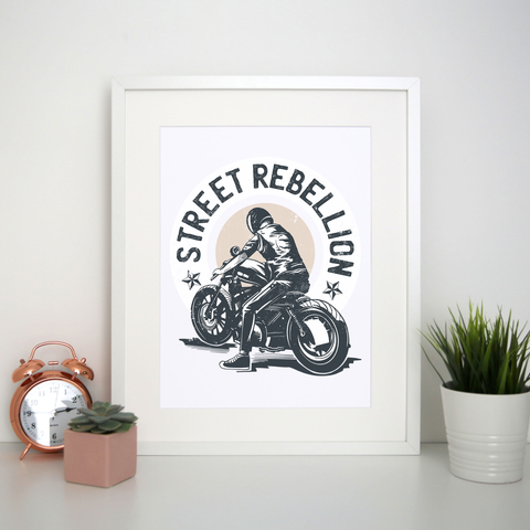 Biker quote print poster wall art decor - Graphic Gear