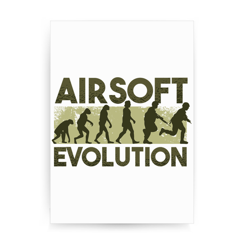 Airsoft evolution print poster wall art decor - Graphic Gear