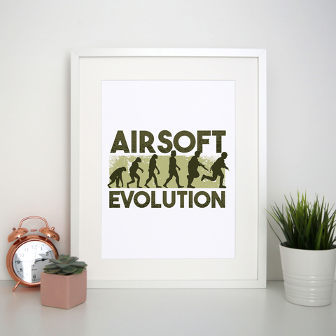 Airsoft evolution print poster wall art decor - Graphic Gear