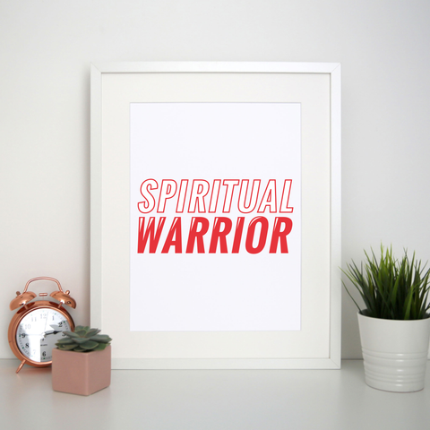 Spiritual warrior print poster wall art decor - Graphic Gear