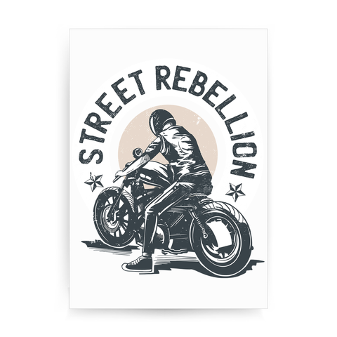 Biker quote print poster wall art decor - Graphic Gear