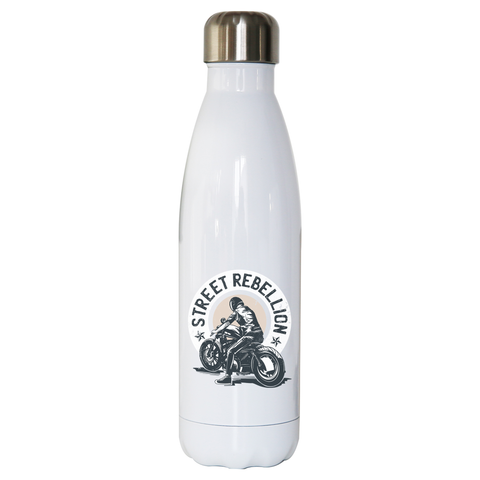 Biker quote water bottle stainless steel reusable - Graphic Gear