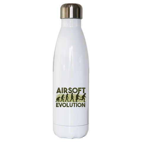 Airsoft evolution water bottle stainless steel reusable - Graphic Gear