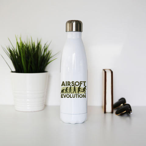 Airsoft evolution water bottle stainless steel reusable - Graphic Gear