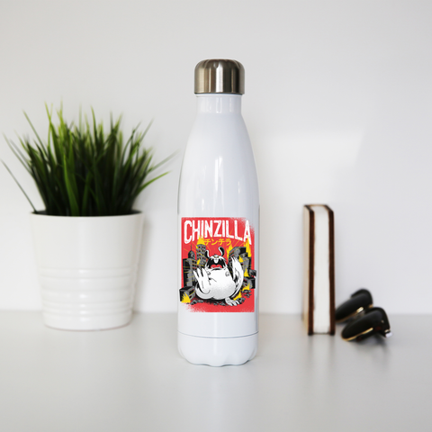 Chinchilla monster water bottle stainless steel reusable - Graphic Gear
