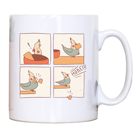 Cockatiel comic mug coffee tea cup - Graphic Gear