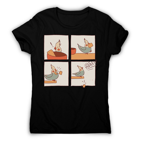 Cockatiel comic women's t-shirt - Graphic Gear