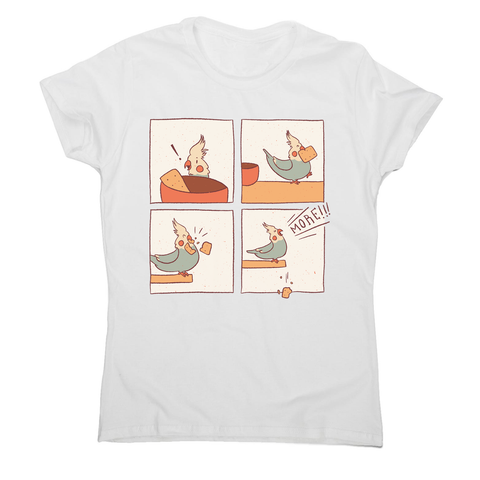 Cockatiel comic women's t-shirt - Graphic Gear