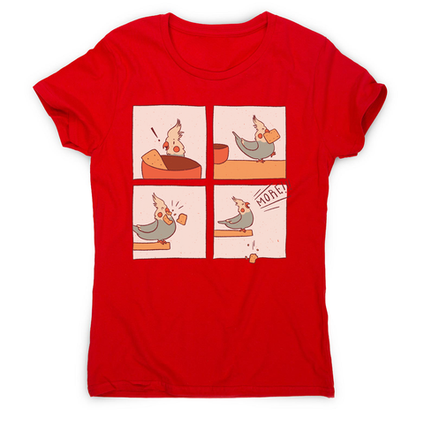 Cockatiel comic women's t-shirt - Graphic Gear