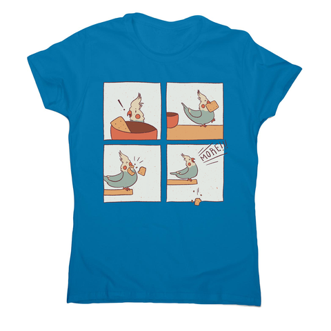 Cockatiel comic women's t-shirt - Graphic Gear