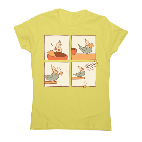 Cockatiel comic women's t-shirt - Graphic Gear
