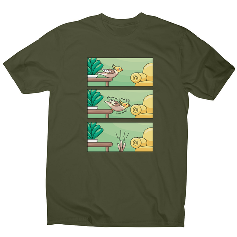 Cockatiel comic strip men's t-shirt - Graphic Gear