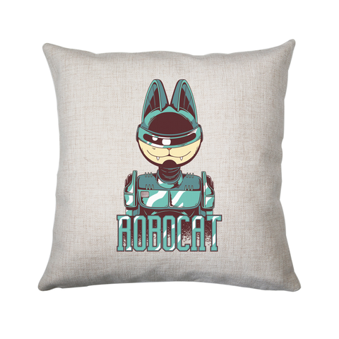 Robocat cushion cover pillowcase linen home decor - Graphic Gear