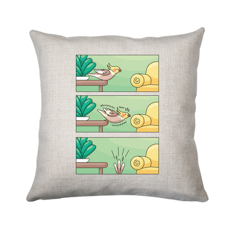 Cockatiel comic strip cushion cover pillowcase linen home decor - Graphic Gear