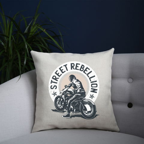 Biker quote cushion cover pillowcase linen home decor - Graphic Gear