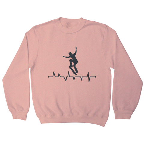 Skateboard heart line sweatshirt - Graphic Gear