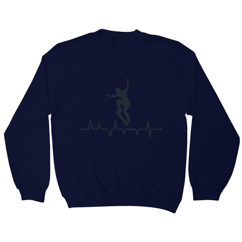 Skateboard heart line sweatshirt - Graphic Gear