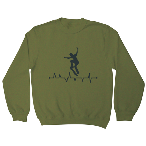 Skateboard heart line sweatshirt - Graphic Gear