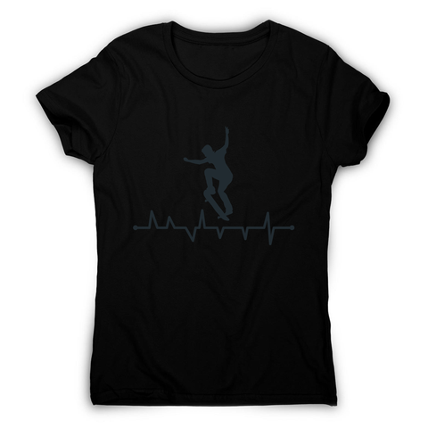 Skateboard heart line women's t-shirt - Graphic Gear