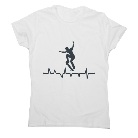 Skateboard heart line women's t-shirt - Graphic Gear