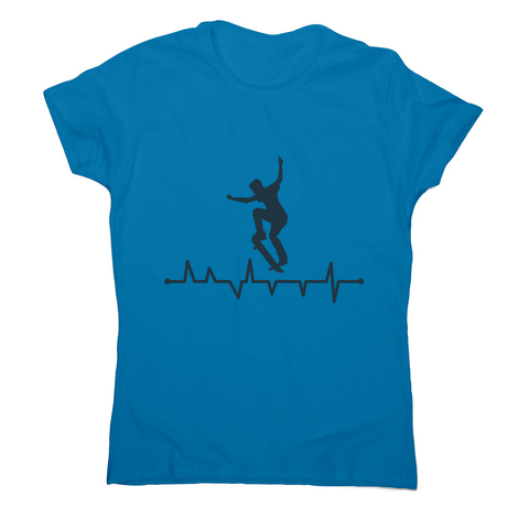 Skateboard heart line women's t-shirt - Graphic Gear
