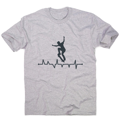 Skateboard heart line men's t-shirt - Graphic Gear