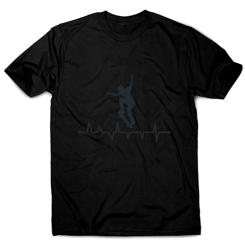 Skateboard heart line men's t-shirt - Graphic Gear