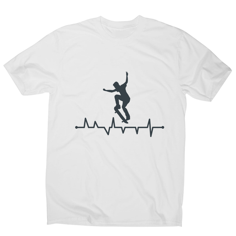 Skateboard heart line men's t-shirt - Graphic Gear