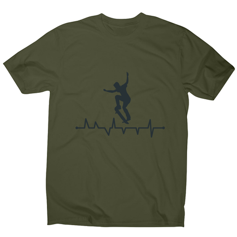 Skateboard heart line men's t-shirt - Graphic Gear