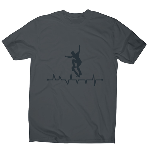 Skateboard heart line men's t-shirt - Graphic Gear
