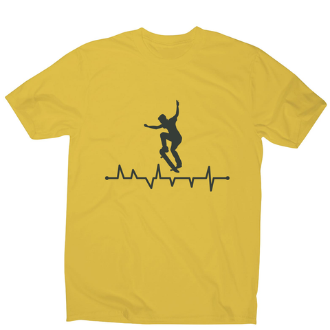 Skateboard heart line men's t-shirt - Graphic Gear