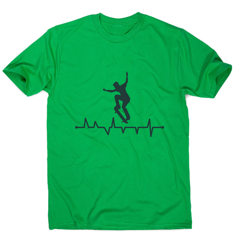 Skateboard heart line men's t-shirt - Graphic Gear