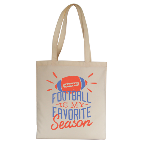 Football season tote bag canvas shopping - Graphic Gear