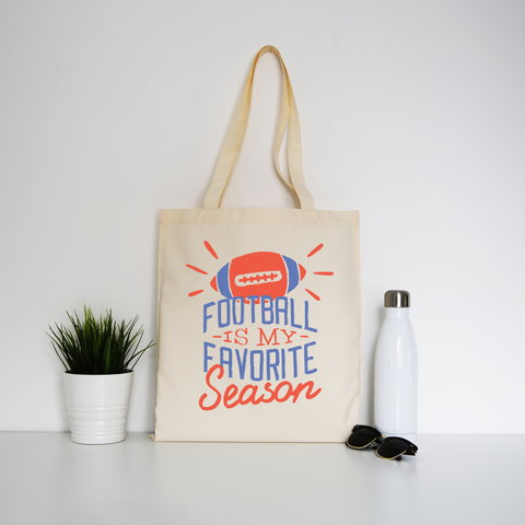 Football season tote bag canvas shopping - Graphic Gear