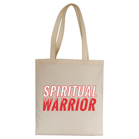 Spiritual warrior tote bag canvas shopping - Graphic Gear