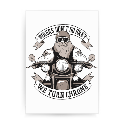 Funny biker text print poster wall art decor - Graphic Gear