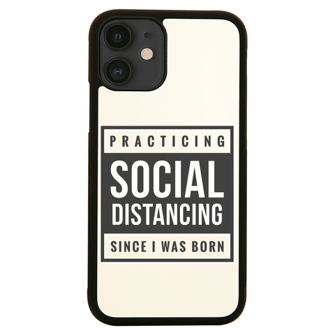 Social distancing text iPhone case cover 11 11Pro Max XS XR X - Graphic Gear