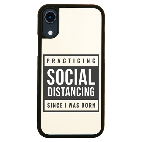 Social distancing text iPhone case cover 11 11Pro Max XS XR X - Graphic Gear
