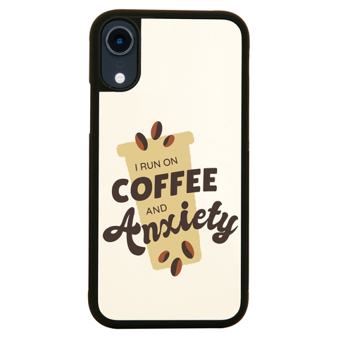 Coffee and anxiety iPhone case cover 11 11Pro Max XS XR X - Graphic Gear