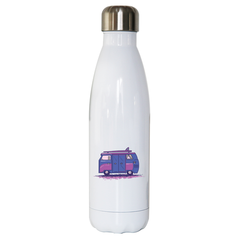Colored camper van water bottle stainless steel reusable - Graphic Gear
