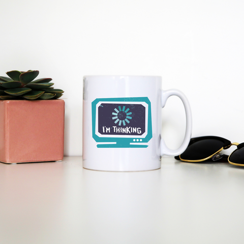 Im thinking funny mug coffee tea cup - Graphic Gear