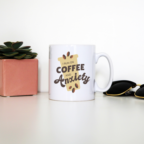 Coffee and anxiety mug coffee tea cup - Graphic Gear